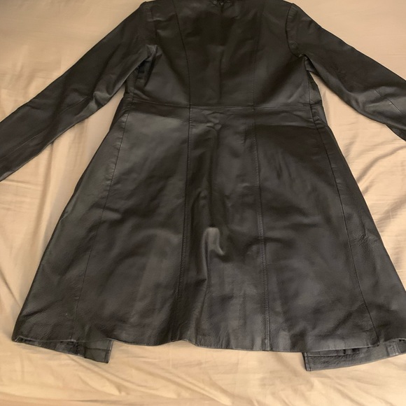 clockhouse Jackets & Coats Leather Long Coat Poshmark
